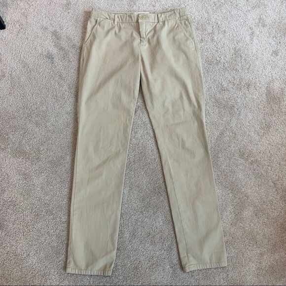 WEEKEND MaxMara Audrey Slim Leg Chinos Beige Sz 8 - Picture 5 of 12